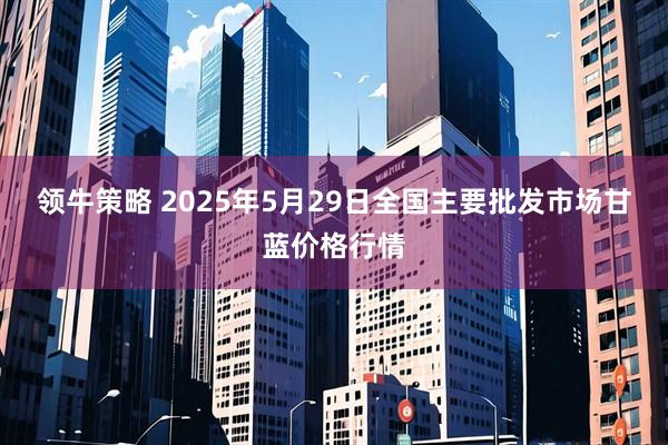 领牛策略 2025年5月29日全国主要批发市场甘蓝价格行情