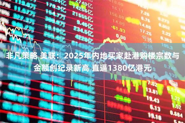 非凡策略 美联:2025年内地买家赴港购楼宗数与金额创纪录新高 直逼1380亿港元